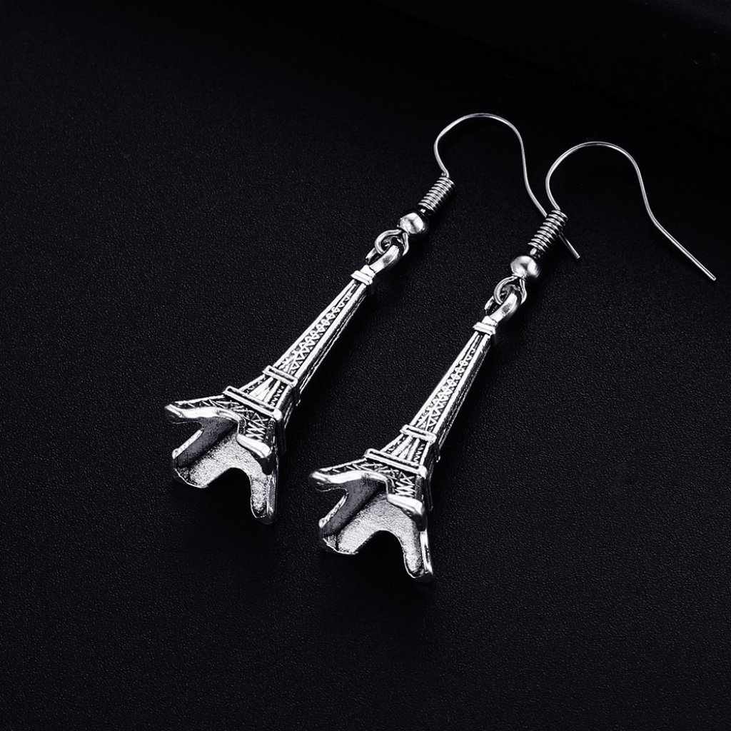 Trendy Vintage Tower Shape Dangle Earrings For Woman , K436